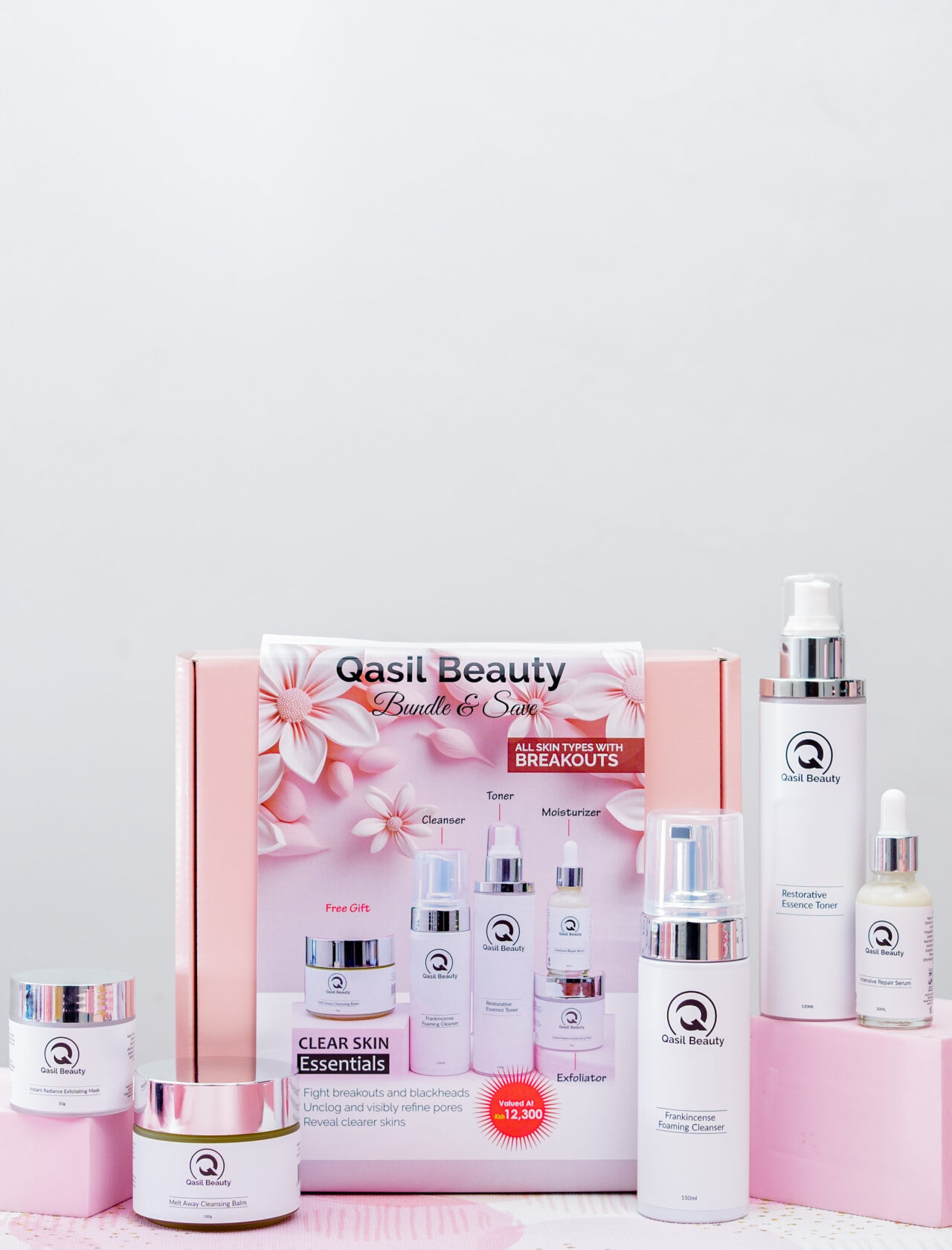 Clear Skin Essentials Bundle - Qasil Beauty